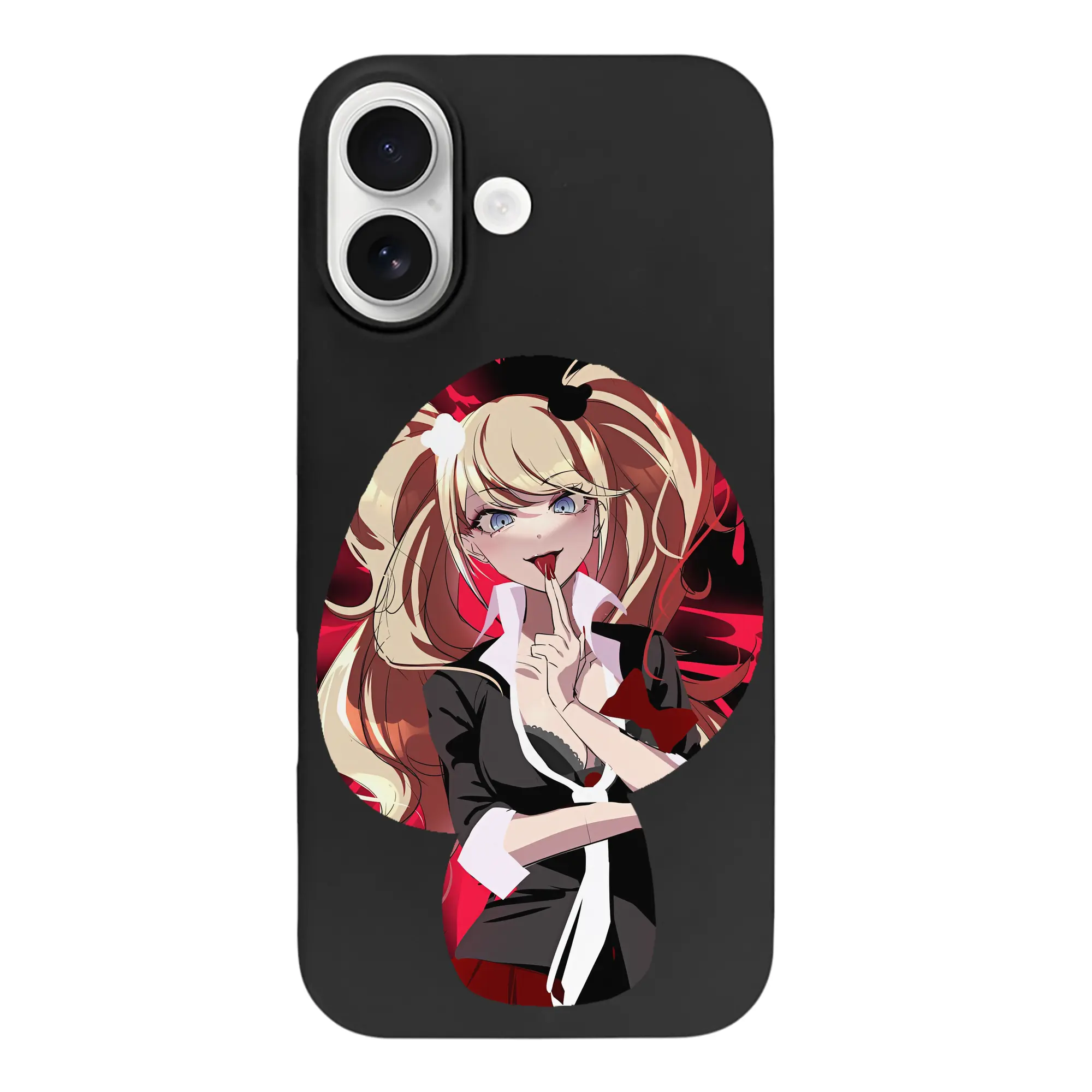 ダンガンロンパ グッズ,江ノ島盾子 - iPhone 17 シリーズ シリコンケース 薄型 耐衝撃 指紋防止 ソフトタッチカバー 精密フィット 傷防止 保護ケース iPhone 17/17 Air/17 Pro/17 Pro Max 対応